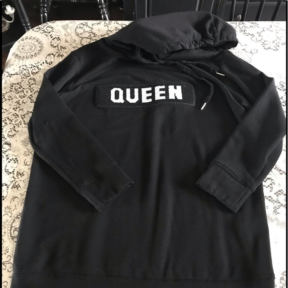 Design Lab Lord & Taylor Black Sweatshirt Size Med - Picture 4 of 8